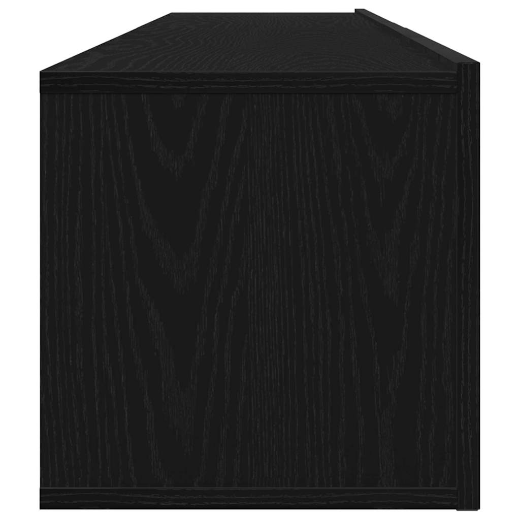 XXXXX TV-Bänkset 2 pcs Svart Ek 100 x 30 x 30 cm