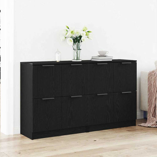 Skåp Svart ek 180 x 30 x 70 cm Konstruerat trä