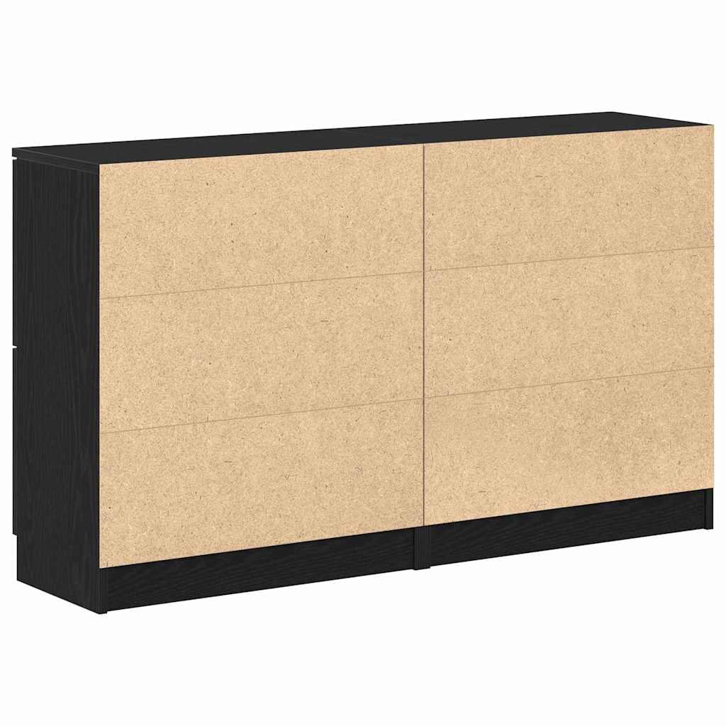 Skåp Svart ek 180 x 30 x 70 cm Konstruerat trä