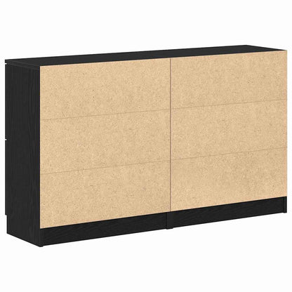 Skåp Svart ek 180 x 30 x 70 cm Konstruerat trä