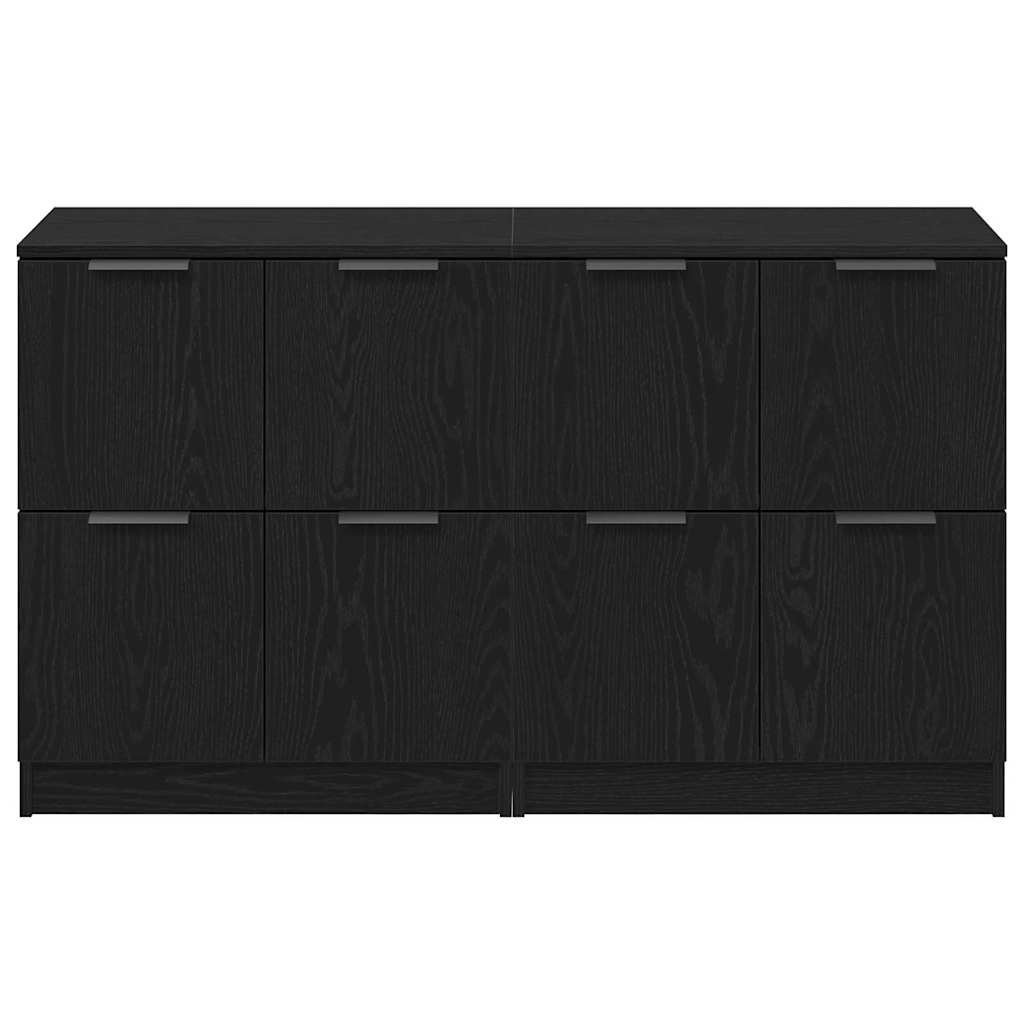 Skåp Svart ek 180 x 30 x 70 cm Konstruerat trä