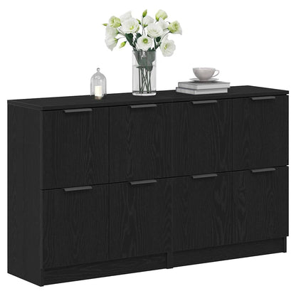 Skåp Svart ek 180 x 30 x 70 cm Konstruerat trä