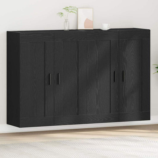 Väggmonterat skåp 2 pcs artisan ek 160 x 34 x 90 cm