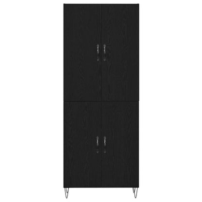 Skåp Väggmonterad Svart ek 69.5 x 34 x 180 cm Konstruerat trä