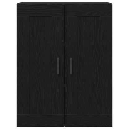 Skåp 2 pcs Svart ek 69.5 x 34 x 180 cm Konstruerat trä