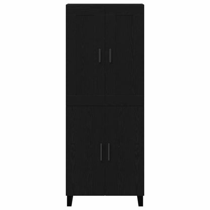 Skåp 2 pcs Svart ek 69.5 x 34 x 180 cm Konstruerat trä