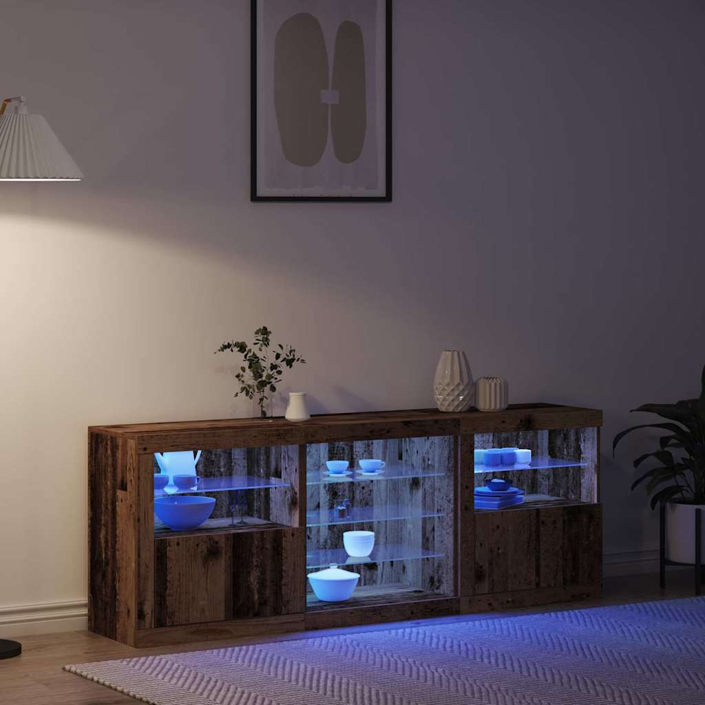 Skänk Åldrat Trä 181,5 x 37 x 67 cm