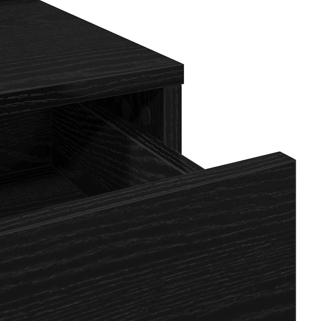 Sminkbord Svart Ek 100 x 41 x 140 cm