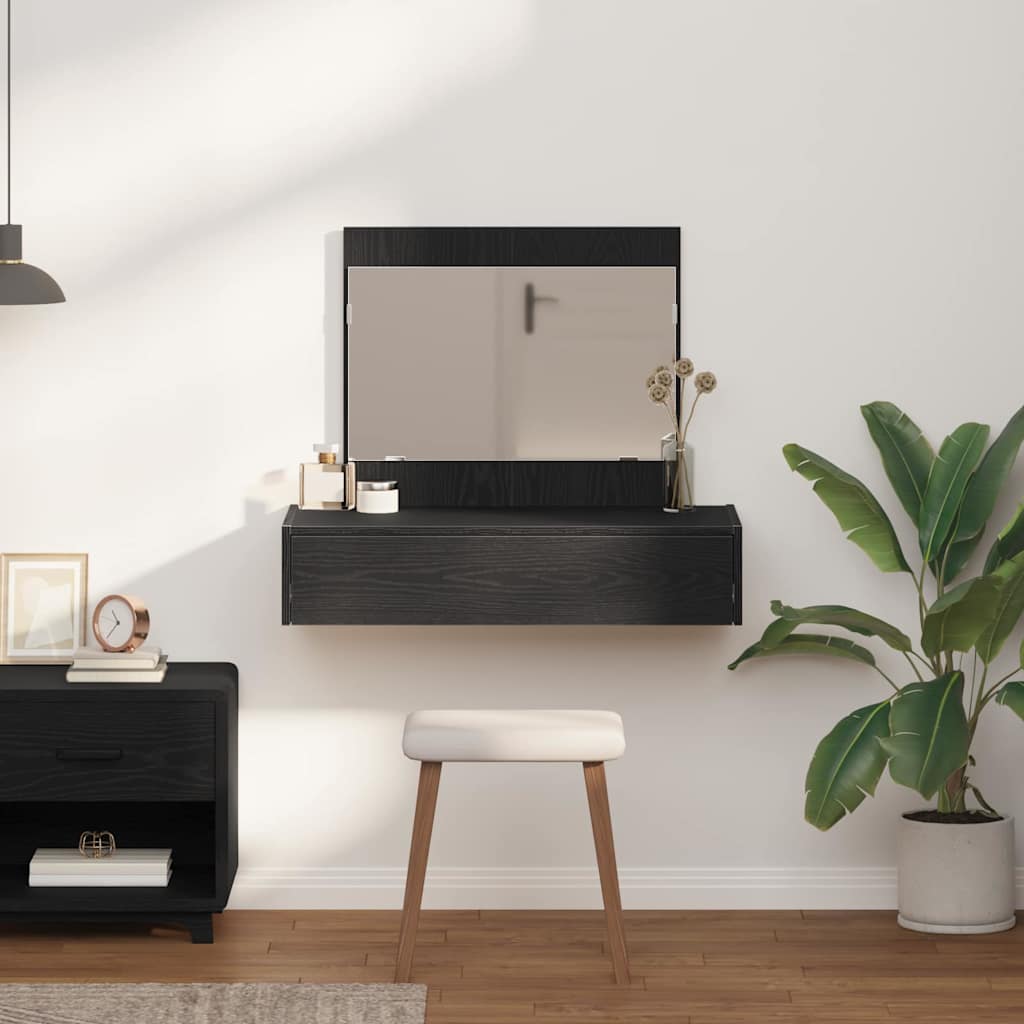 Sminkbord Smyckebord med låda Svart 83 x 40 x 70 cm