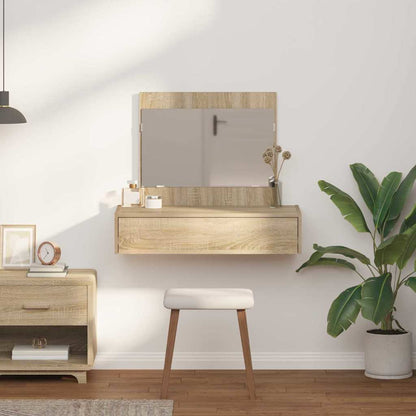 Sminkbord Smyckebord med låda Brun 83 x 40 x 70 cm