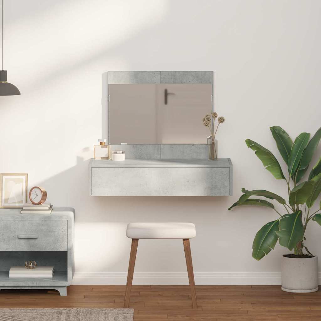 Sminkbord Smyckebord med låda Grå 83 x 40 x 70 cm