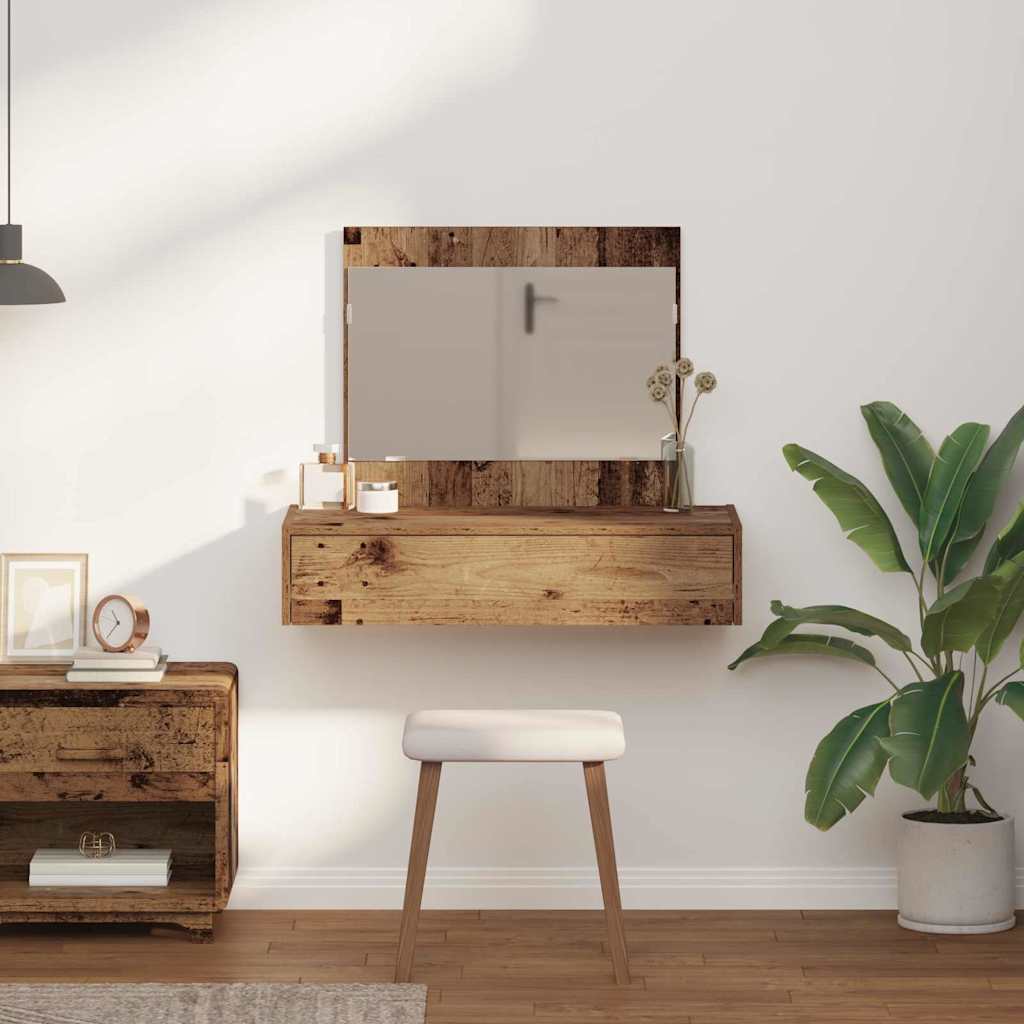 Sminkbord Smyckebord med låda Brun 83 x 40 x 70 cm