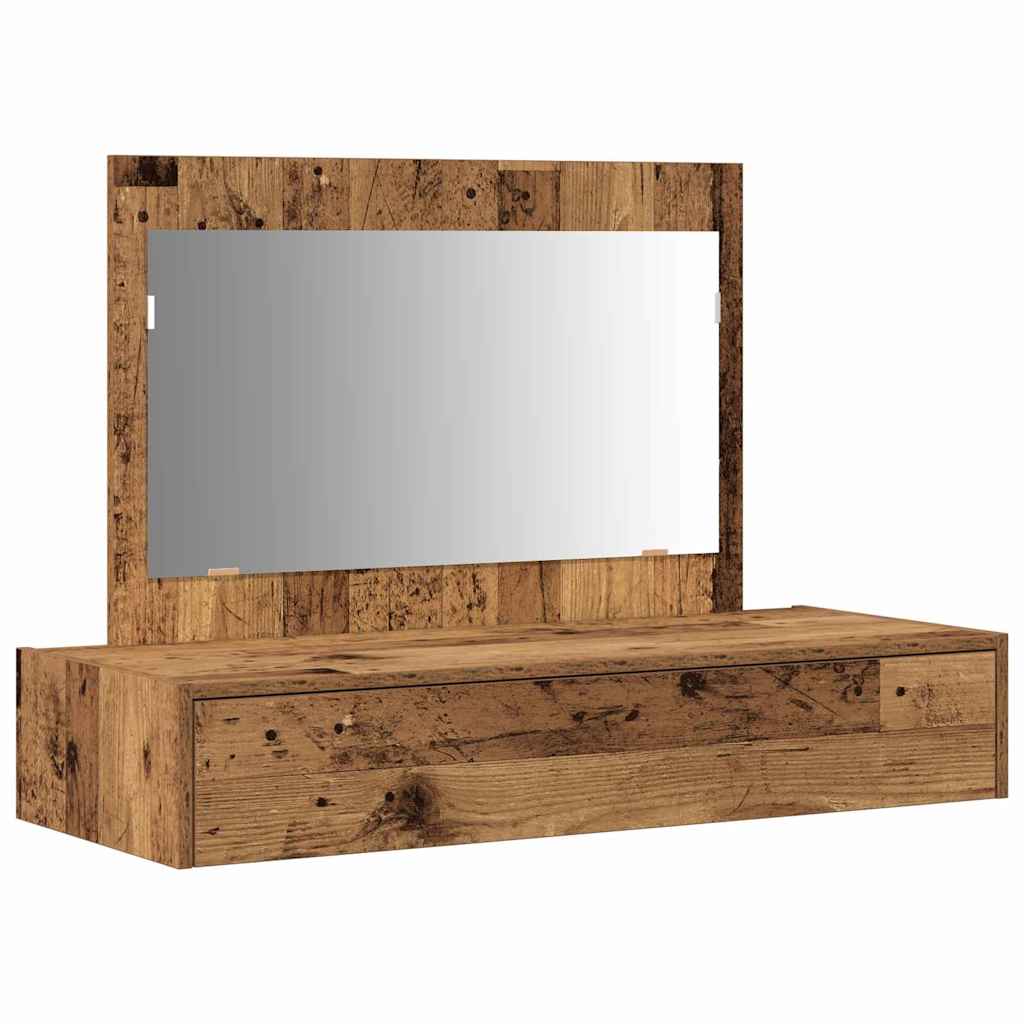 Sminkbord Smyckebord med låda Brun 100 x 40 x 70 cm