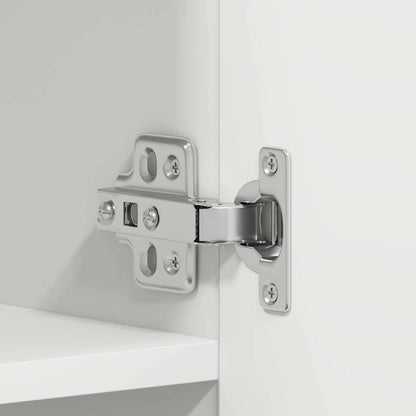 Skoskåp med hylla Vit 80 x 35.5 x 180 cm Konstruerat trä