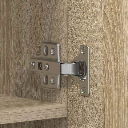 Skoskåp med hylla Brun 80 x 35.5 x 180 cm Konstruerat trä