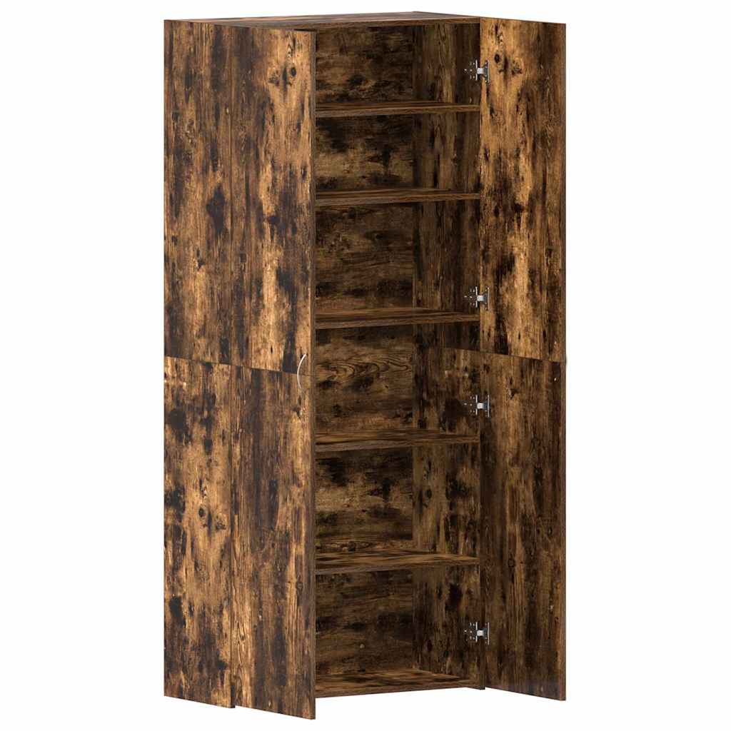 Skoskåp Flerfärgsdesign 80 x 35.5 x 180 cm Konstruerat trä