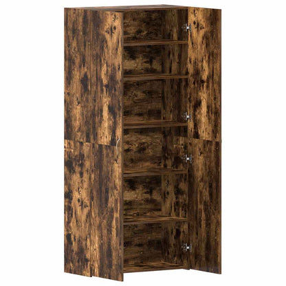 Skoskåp Flerfärgsdesign 80 x 35.5 x 180 cm Konstruerat trä