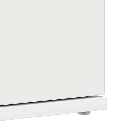 Skoskåp med dörr Vit 80 x 39 x 180 cm Konstruerat trä