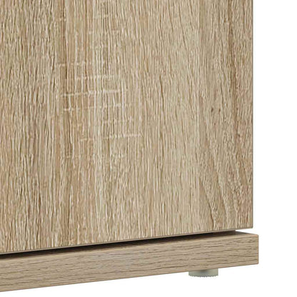 Skoskåp med dörr Brun 80 x 39 x 180 cm Konstruerat trä