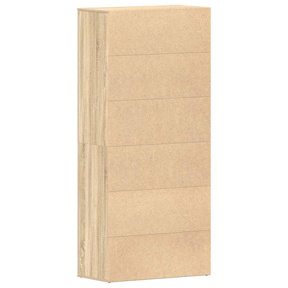 Skoskåp med dörr Brun 80 x 39 x 180 cm Konstruerat trä