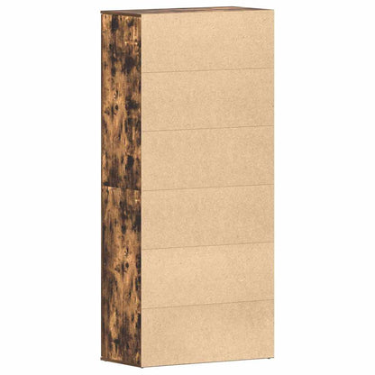 Skoskåp med dörr Brun 80 x 39 x 180 cm Konstruerat trä