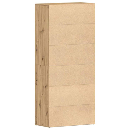 Skoskåp med dörr Brun 80 x 39 x 180 cm Konstruerat trä