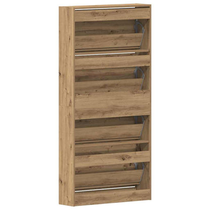 Skåp för skor artisan ek 80 x 21 x 163.5 cm Konstruerat trä
