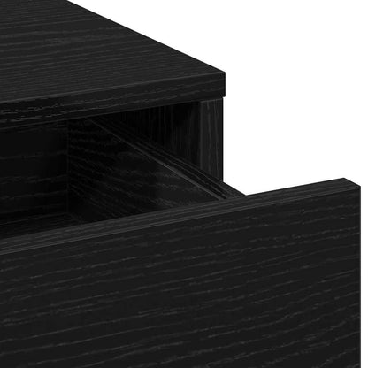 Smyckebord 2 pcs Svart 50 x 41 x 135 cm Konstruerat trä