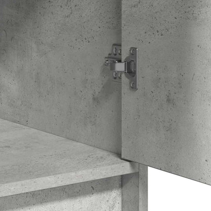 Smyckebord med låda 3 pcs Grå 40 x 41 x 75 cm Konstruerat trä