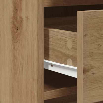 Smyckebord med låda 3 pcs Brun 40 x 41 x 75 cm Konstruerat trä