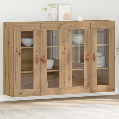 Väggskåp 2 pcs artisan ek 69.5 x 34 x 90 cm Konstruerat trä