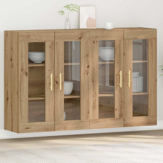 Väggskåp 2 pcs artisan ek 69.5 x 34 x 90 cm Konstruerat trä