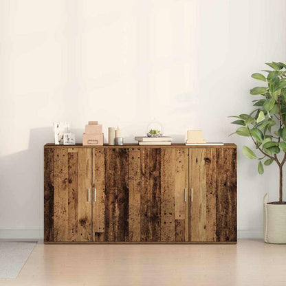 Skåp 2 pcs Gammalt trä 79 x 38 x 80 cm Konstruerat trä