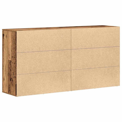 Skåp 2 pcs Gammalt trä 79 x 38 x 80 cm Konstruerat trä