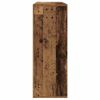 Skåp med låda 2 pcs Gammalt trä 60 x 31 x 84 cm Konstruerat trä