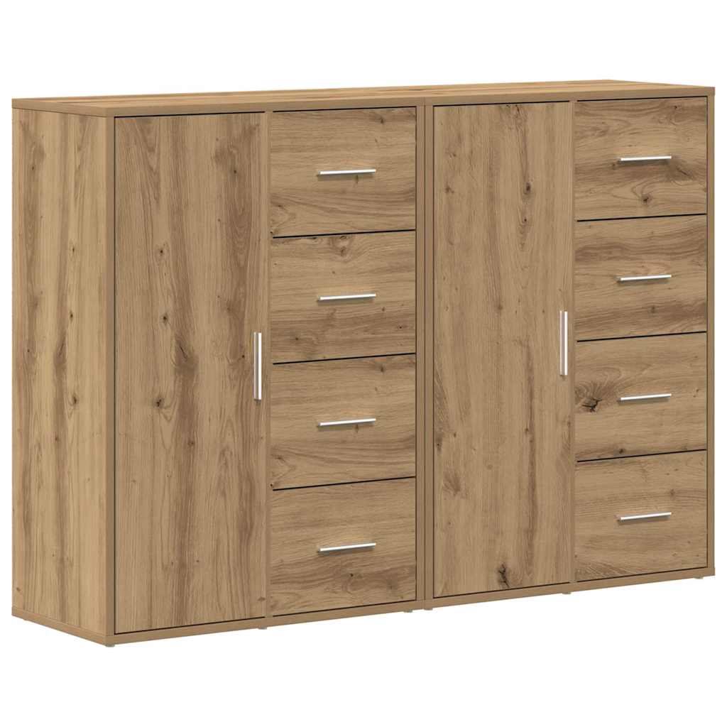 Skåp med låda 2 pcs artisan ek 60 x 31 x 84 cm Konstruerat trä
