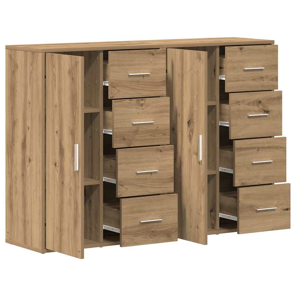 Skåp med låda 2 pcs artisan ek 60 x 31 x 84 cm Konstruerat trä