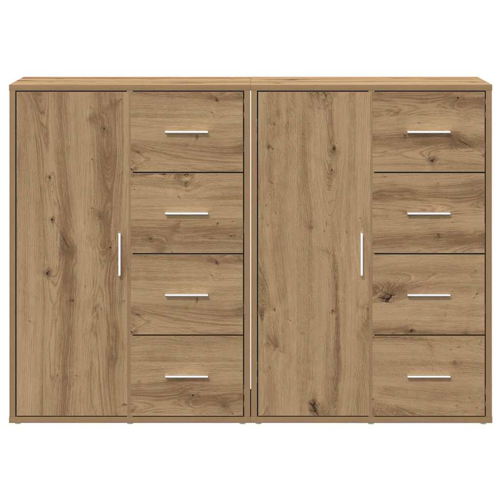 Skåp med låda 2 pcs artisan ek 60 x 31 x 84 cm Konstruerat trä