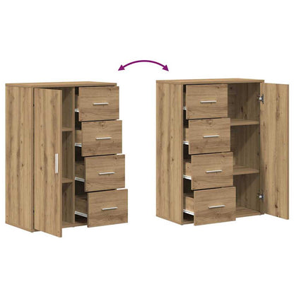 Skåp med låda 2 pcs artisan ek 60 x 31 x 84 cm Konstruerat trä