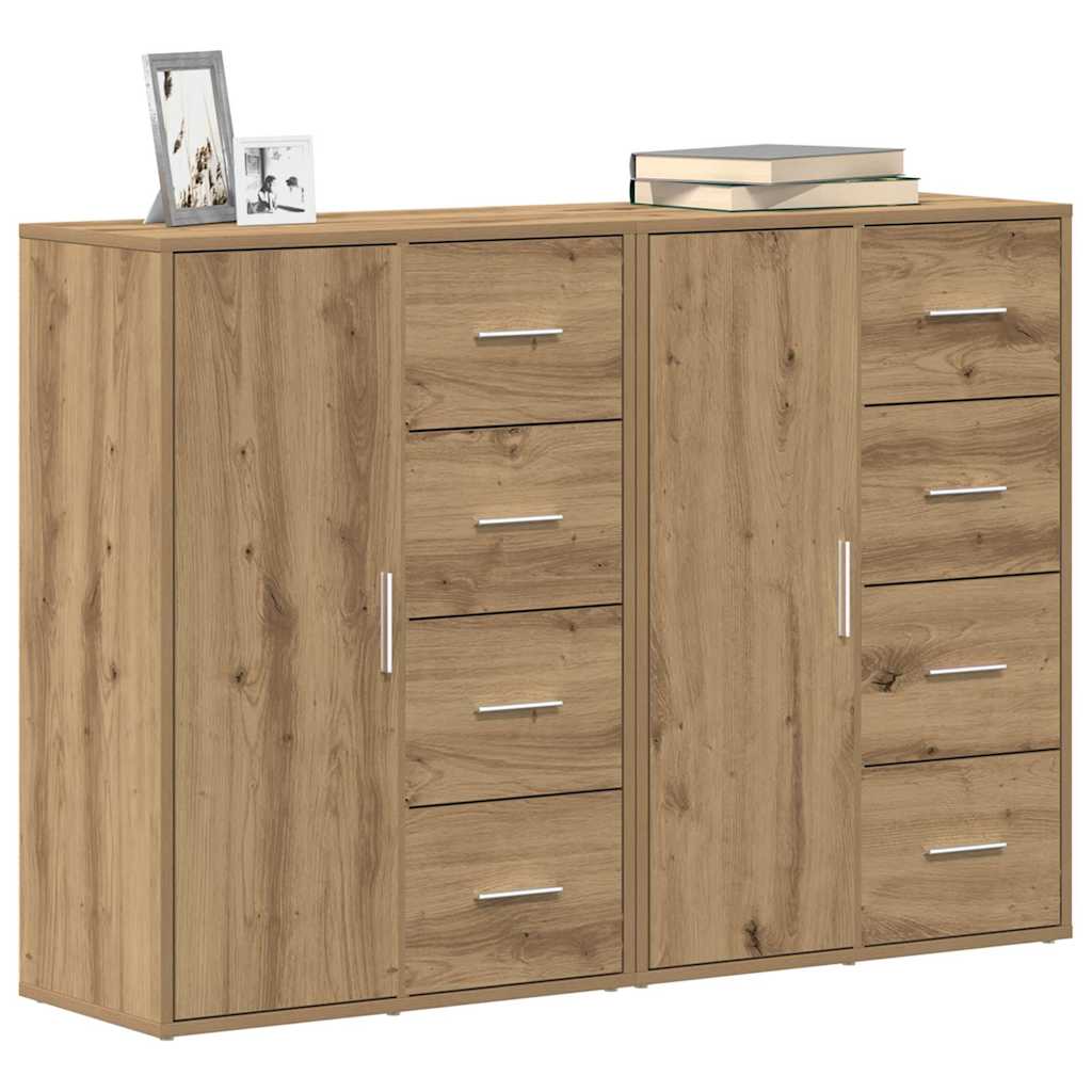 Skåp med låda 2 pcs artisan ek 60 x 31 x 84 cm Konstruerat trä