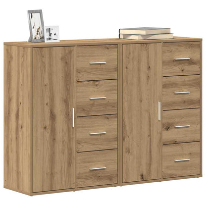 Skåp med låda 2 pcs artisan ek 60 x 31 x 84 cm Konstruerat trä