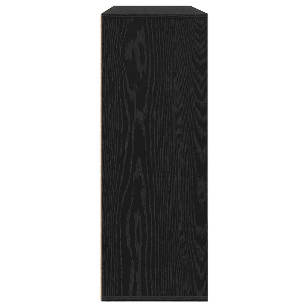 Skåp med låda 2 pcs Svart ek 60 x 31 x 84 cm Konstruerat trä