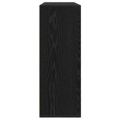 Skåp med låda 2 pcs Svart ek 60 x 31 x 84 cm Konstruerat trä