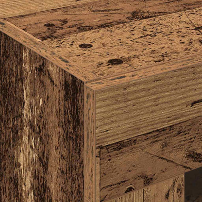Väggskåp 2 pcs Gammalt trä 69.5 x 34 x 90 cm Konstruerat trä