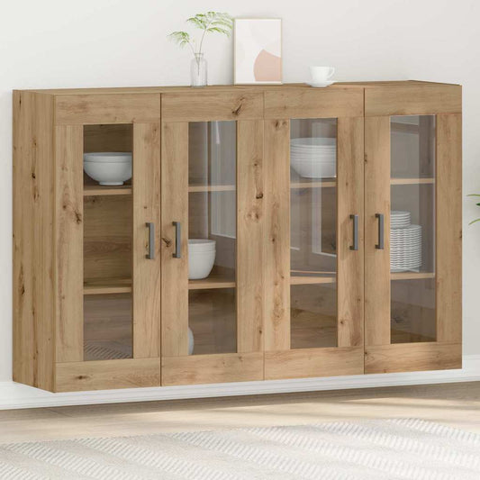 Väggskåp 2 pcs artisan ek 69.5 x 34 x 90 cm Konstruerat trä