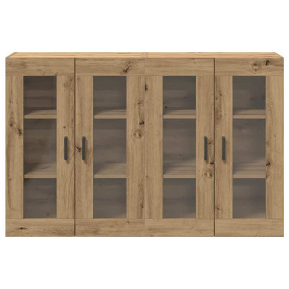 Väggskåp 2 pcs artisan ek 69.5 x 34 x 90 cm Konstruerat trä