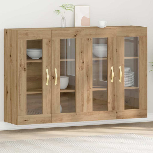 Väggskåp 2 pcs artisan ek 69.5 x 34 x 90 cm Konstruerat trä