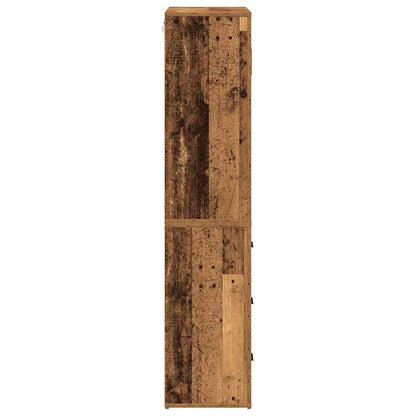 Högskåp med låda Gammalt trä 80 x 33 x 150 cm Konstruerat trä