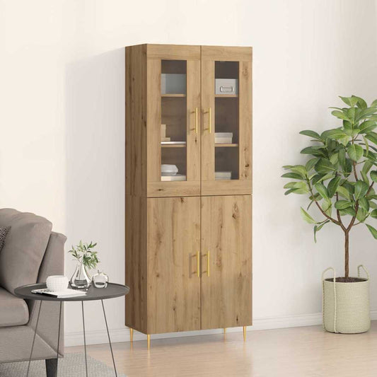 Skåp 2 pcs artisan ek 69.5 x 34 x 180 cm Konstruerat trä