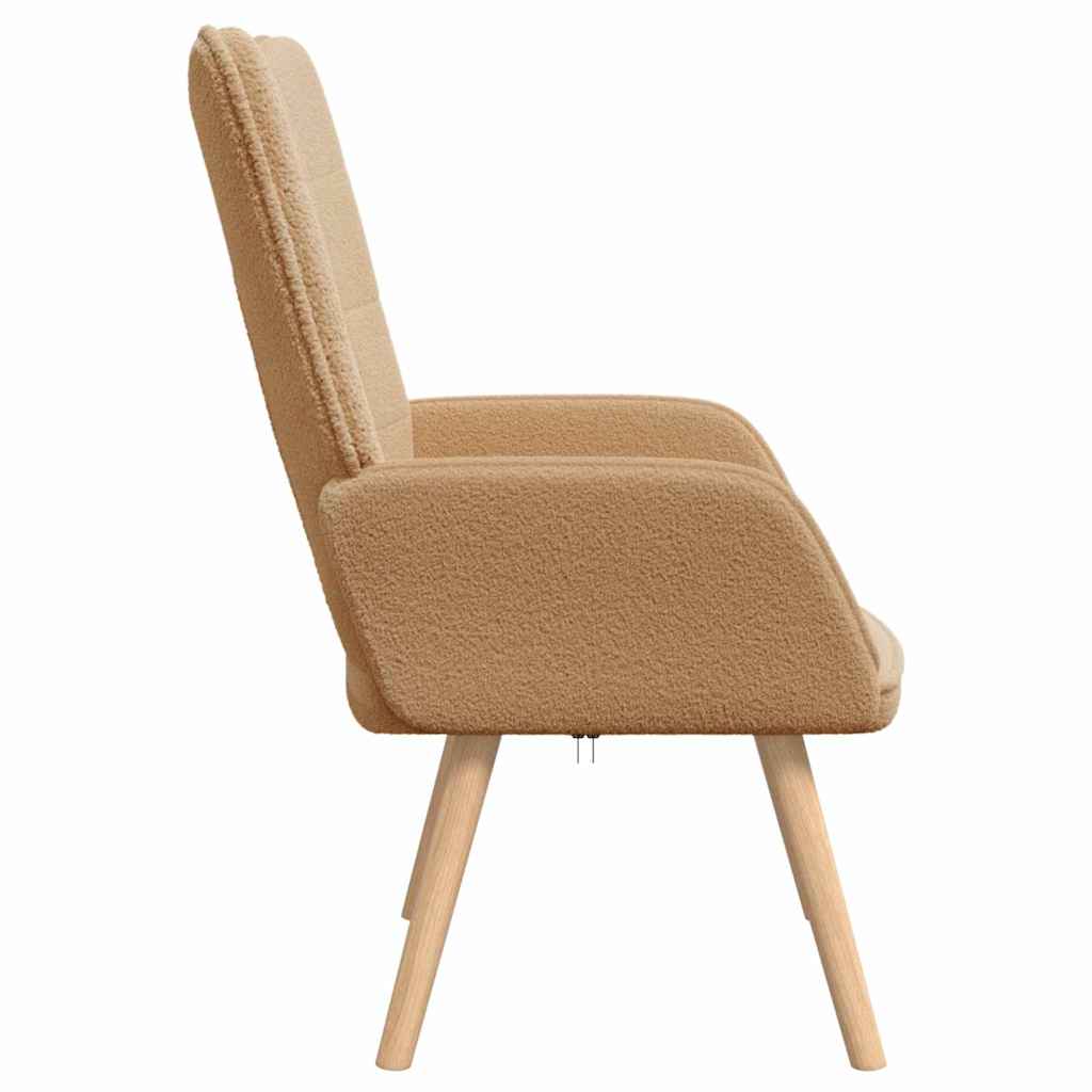 Fåtölj Beige 62 x 67 x 95,5 cm tyg